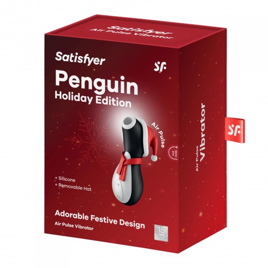 Вакуум-волновой стимулятор клитора Penguin Holiday Edition - Satisfyer в Северодвинске Вакуум-волновой стимулятор клитора Penguin Holiday Edition - Satisfyer