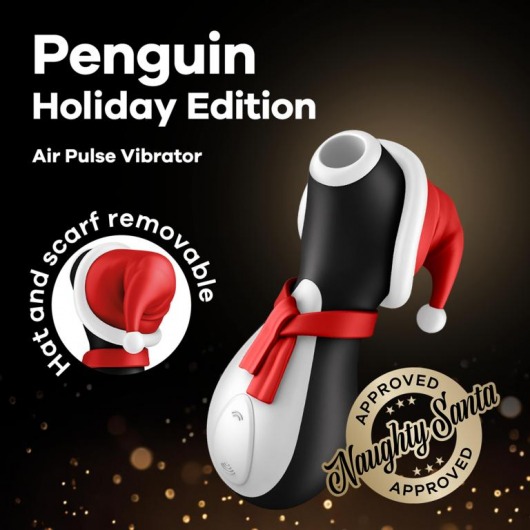 Вакуум-волновой стимулятор клитора Penguin Holiday Edition - Satisfyer в Северодвинске Вакуум-волновой стимулятор клитора Penguin Holiday Edition - Satisfyer