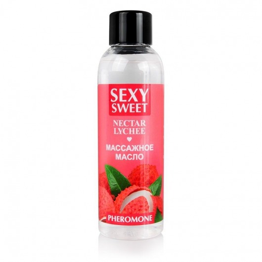 Массажное масло Sexy Sweet Nectar Lychee с феромонами и ароматом личи - 75 мл. - Биоритм - купить с доставкой в Северодвинске