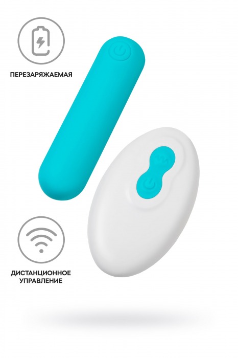 Голубая вибропуля Tnim с пультом ДУ - A-toys купить в Северодвинске с доставкой в Orgasmix.ru Голубая вибропуля Tnim с пультом ДУ - A-toys