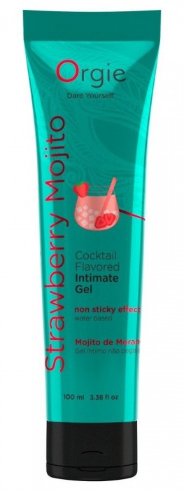 Съедобный интимный гель Orgie Lube Tube Cocktail Strawberry Mojito - 100 мл. - ORGIE - купить с доставкой в Северодвинске