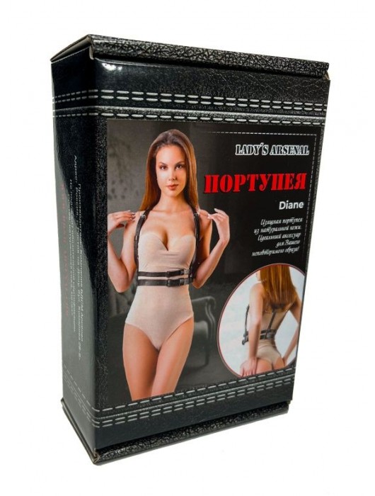 Изящная портупея из натуральной кожи Diane - БДСМ Арсенал - купить с доставкой в Северодвинске