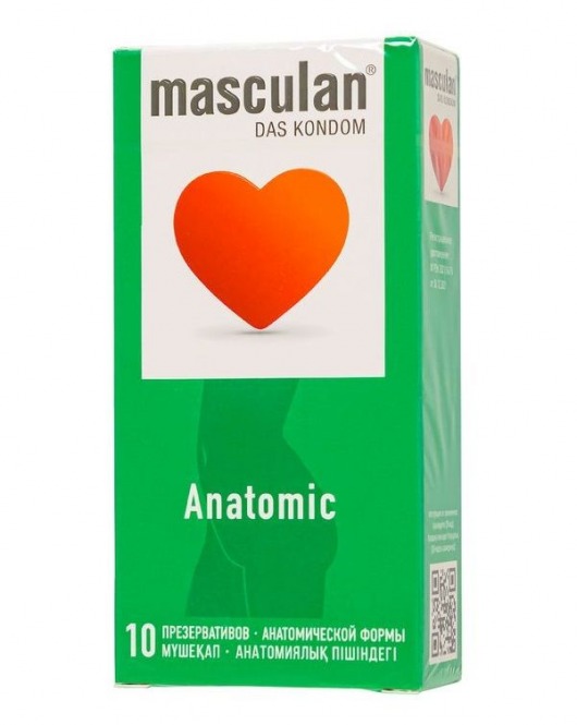 Презервативы анатомической формы Masculan Anatomic - 10 шт. - Masculan - купить с доставкой в Северодвинске