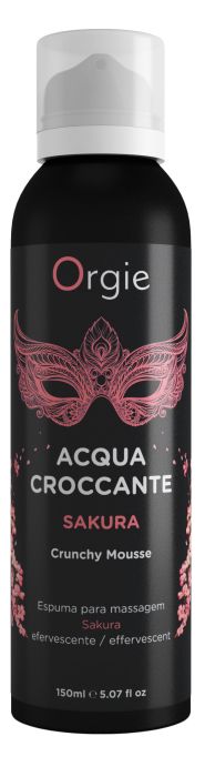 Хрустящая пенка для массажа Orgie Acqua Croccante Sakura с ароматом сакуры - 150 мл. - ORGIE - купить с доставкой в Северодвинске