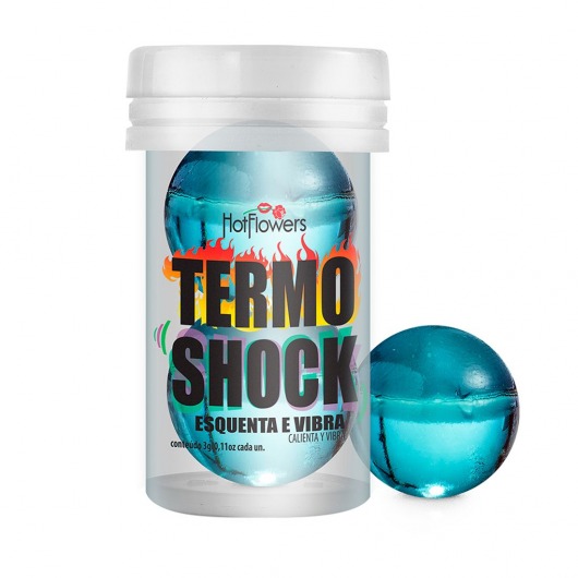 Интимный гель Termo Shock Hot Ball с разогревающе-покалывающим эффектом (2 шарика по 3 гр.) - HotFlowers - купить с доставкой в Северодвинске