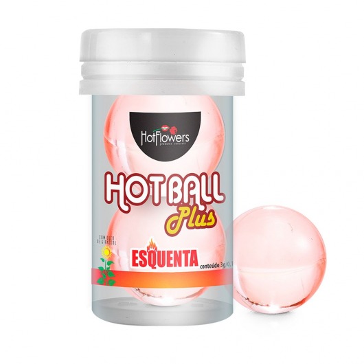 Лубрикант на масляной основе Hot Ball Plus с разогревающим эффектом (2 шарика по 3 гр.) - HotFlowers - купить с доставкой в Северодвинске