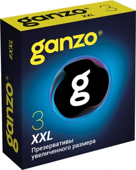 Презервативы увеличенного размера Ganzo XXL - 3 шт. - Ganzo - купить с доставкой в Северодвинске