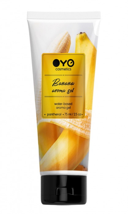 Лубрикант на водной основе OYO Aroma Gel Banana с ароматом банана - 75 мл. - OYO - купить с доставкой в Северодвинске