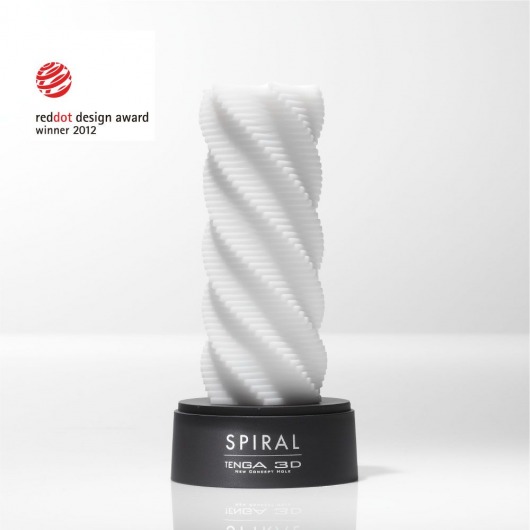 Белый 3D мастурбатор SPIRAL - Tenga - в Северодвинске купить с доставкой