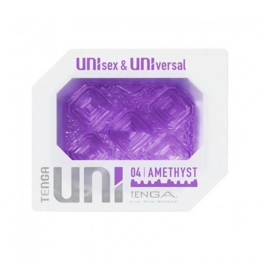 Фиолетовый мастурбатор-стимулятор Tenga Uni Amethyst - Tenga - в Северодвинске купить с доставкой