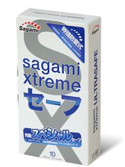 Презервативы Sagami Xtreme Ultrasafe с двойным количеством смазки - 10 шт. - Sagami - купить с доставкой в Северодвинске