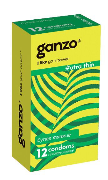 Ультратонкие презервативы Ganzo Ultra thin - 12 шт. - Ganzo - купить с доставкой в Северодвинске