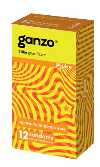 Ароматизированные презервативы Ganzo Juice - 12 шт. - Ganzo - купить с доставкой в Северодвинске