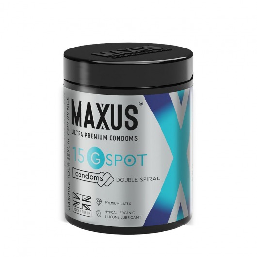 Гладкие презервативы Maxus G spot с двойной спиралью - 15 шт. - Maxus - купить с доставкой в Северодвинске