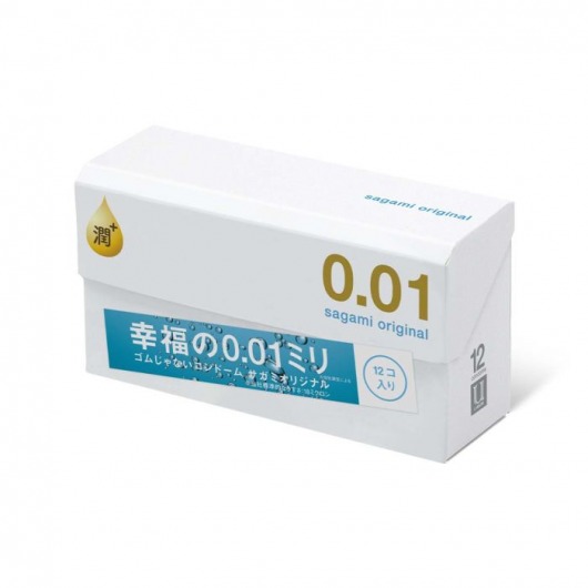 Увлажнённые презервативы Sagami Original 0.01 Extra Lub - 12 шт. - Sagami - купить с доставкой в Северодвинске