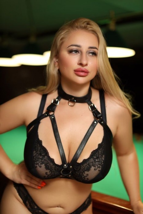 Черная кожаная сбруя с ошейником plus size из нежной кожи - БДСМ Арсенал - купить с доставкой в Северодвинске