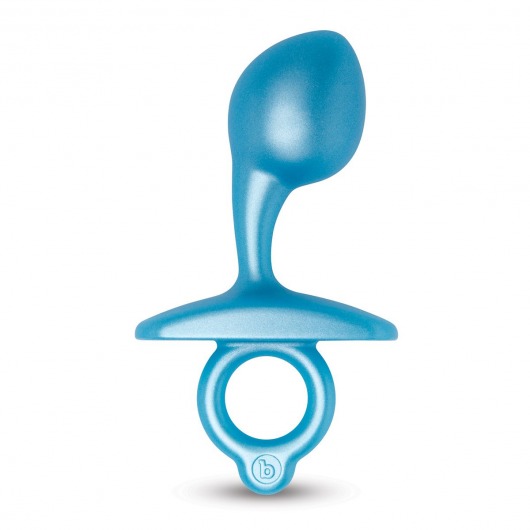 Голубая анальная пробка для массажа простаты Bulb Silicone Prostate Plug - 10,7 см. - b-Vibe - в Северодвинске купить с доставкой