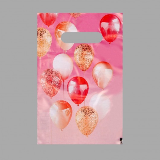 Пакет «Праздничные шары» с вырубной ручкой (20х30 см) - UPAK LAND - купить с доставкой в Северодвинске