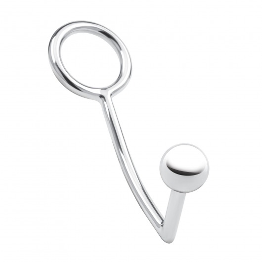 Кольцо на пенис с анальным стимулятором Stainless Steel Anal Hook   Cock Ring - BlueLine - в Северодвинске купить с доставкой