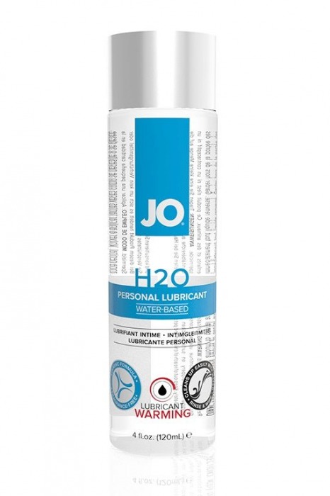 Возбуждающий лубрикант на водной основе JO Personal Lubricant H2O Warming - 120 мл. - System JO - купить с доставкой в Северодвинске