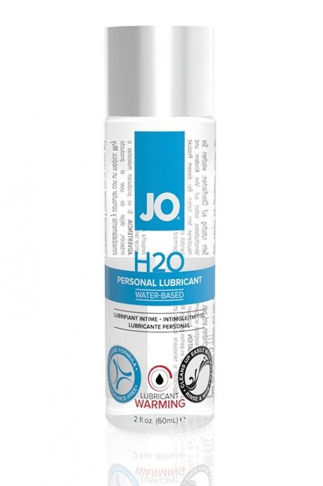 Возбуждающий лубрикант на водной основе JO Personal Lubricant H2O Warming - 60 мл. - System JO - купить с доставкой в Северодвинске