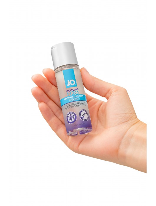 Охлаждающий лубрикант на водной основе JO Personal Lubricant H2O COOLING - 60 мл. - System JO - купить с доставкой в Северодвинске