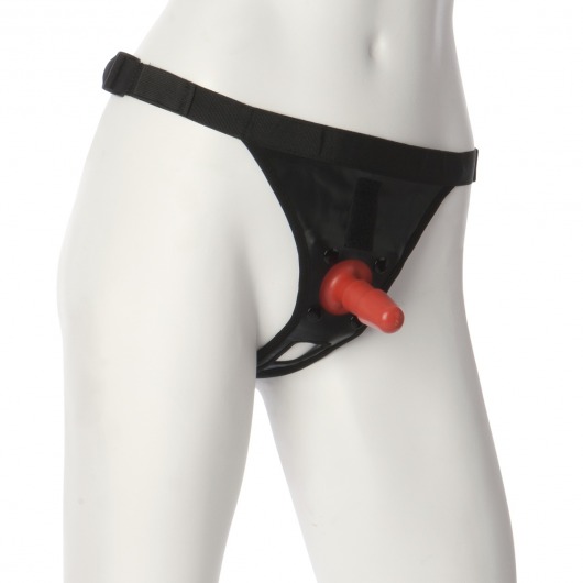 Трусики со штырьком для фиксации насадок Ultra Harness with Plug - Doc Johnson - купить с доставкой в Северодвинске