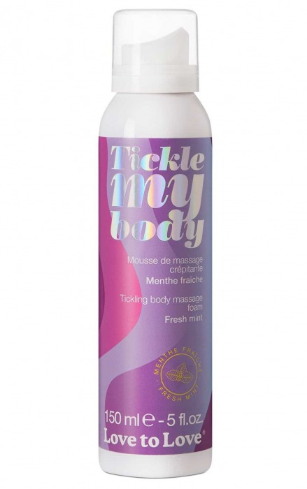 Массажная хрустящая пенка Tickle My Body Fresh Mint с ароматом мяты - 150 мл. - Love to Love - купить с доставкой в Северодвинске