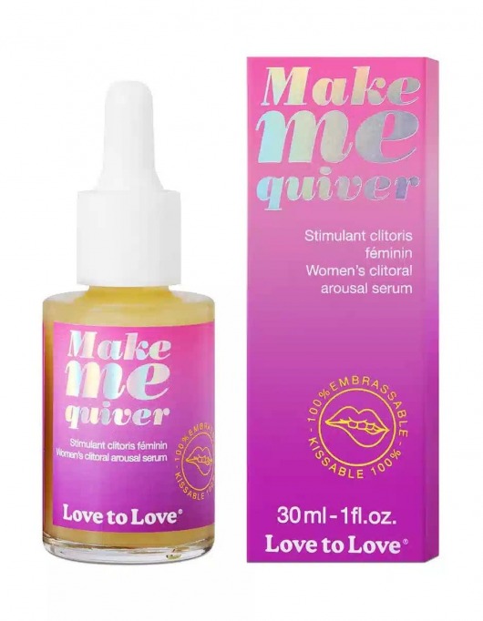 Возбуждающие капли для клитора Make Me Quiver - 30 мл. - Love to Love - купить с доставкой в Северодвинске