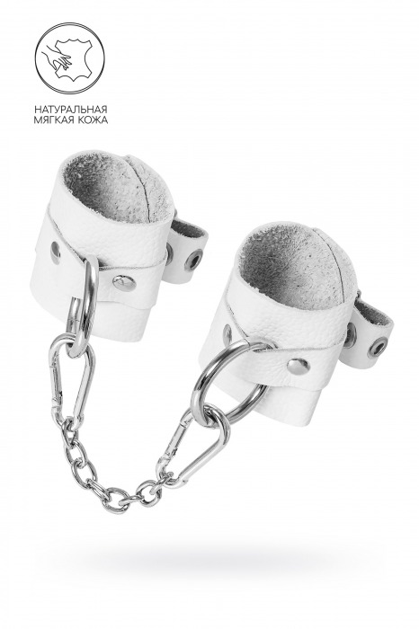 Белые мягкие кожаные наручники с люверсами - Pecado - купить с доставкой в Северодвинске Белые мягкие кожаные наручники с люверсами - Pecado - купить с доставкой в Северодвинске