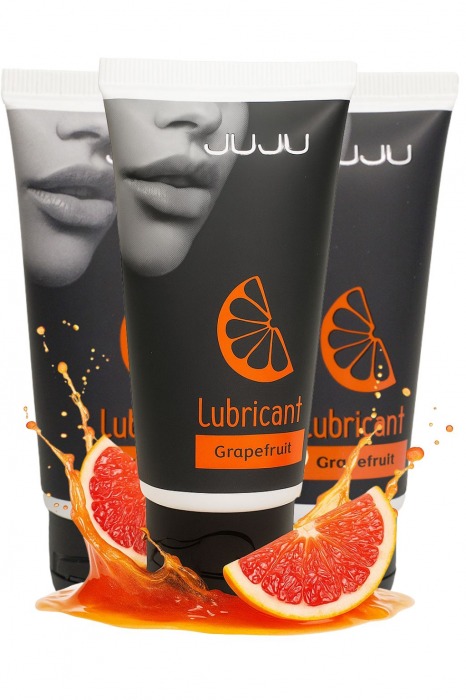 Набор из 3 съедобных лубрикантов JUJU со вкусом грейпфрута - JuJu - купить с доставкой в Северодвинске Набор из 3 съедобных лубрикантов JUJU со вкусом грейпфрута - JuJu - купить с доставкой в Северодвинске