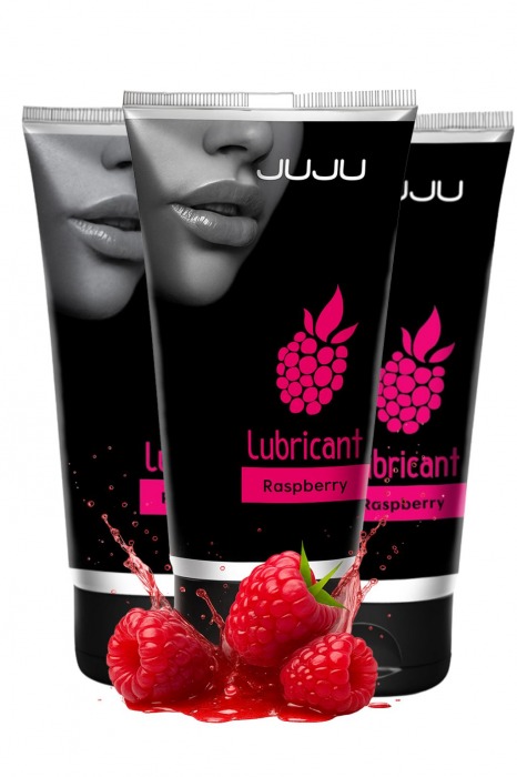 Набор из 3 съедобных лубрикантов JUJU со вкусом малины - JuJu - купить с доставкой в Северодвинске Набор из 3 съедобных лубрикантов JUJU со вкусом малины - JuJu - купить с доставкой в Северодвинске