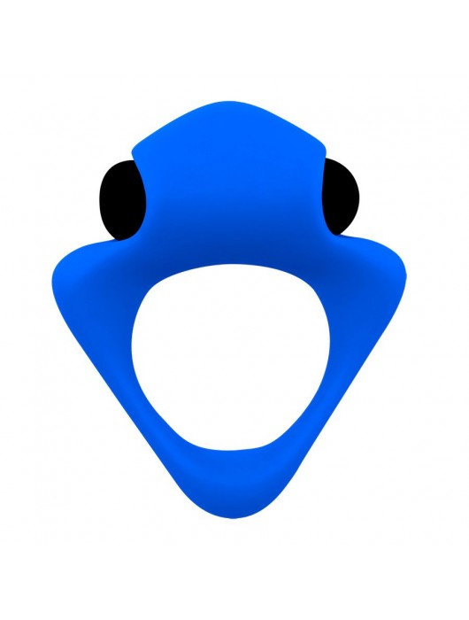Синее эрекционное кольцо Wooomy Tribeс с вибрацией - Adrien Lastic - в Северодвинске купить с доставкой
