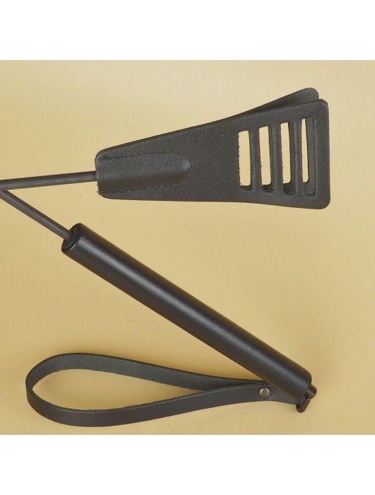 Черный кожаный стек «Сириус» - 60 см. - Sitabella - купить с доставкой в Северодвинске