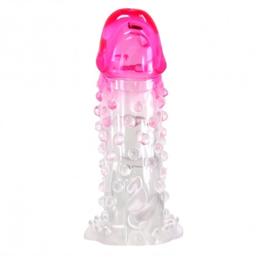 Прозрачно-розовая насадка на пенис Wilford - 13,5 см. - Baile - в Северодвинске купить с доставкой Прозрачно-розовая насадка на пенис Wilford - 13,5 см. - Baile - в Северодвинске купить с доставкой