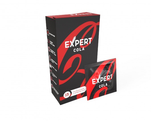 Презервативы с ароматом колы Expert Cola - 15 шт. - Expert - купить с доставкой в Северодвинске