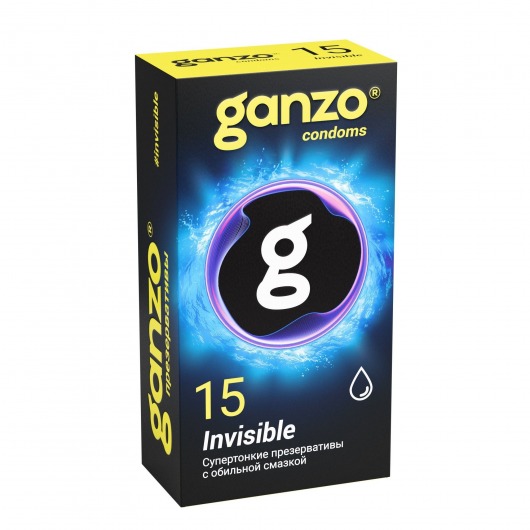 Супертонкие презервативы Ganzo Invisible - 15 шт. - Ganzo - купить с доставкой в Северодвинске