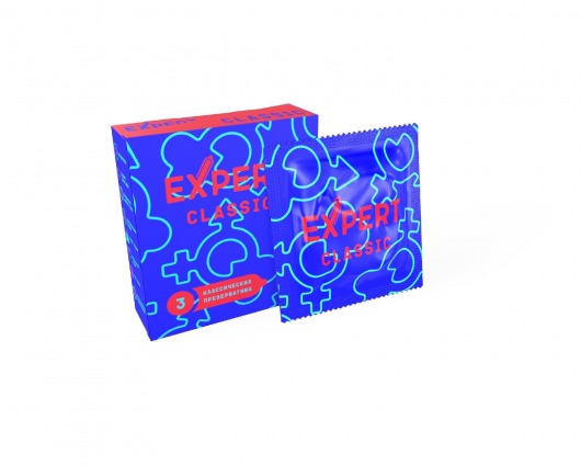 Классические презервативы Expert Classic - 3 шт. - Expert - купить с доставкой в Северодвинске