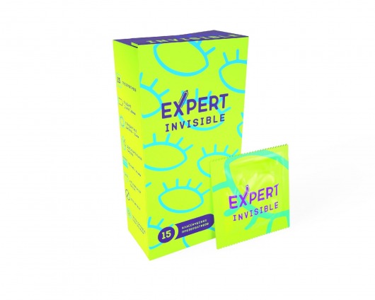 Ультратонкие презервативы Expert Invisible - 15 шт. - Expert - купить с доставкой в Северодвинске