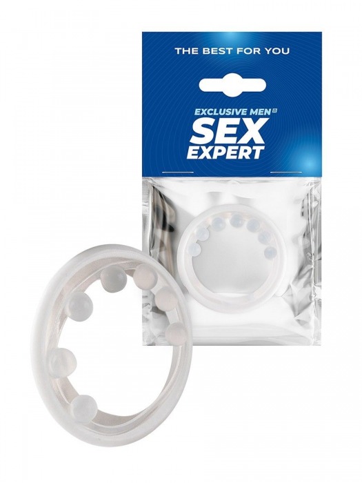 Эрекционное кольцо с мягкой стимулирующей насадкой - Sex Expert - в Северодвинске купить с доставкой
