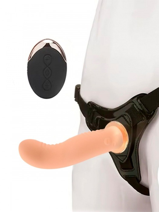 Женский вибрострапон со съемной насадкой и пультом ДУ - Erokay - купить с доставкой в Северодвинске