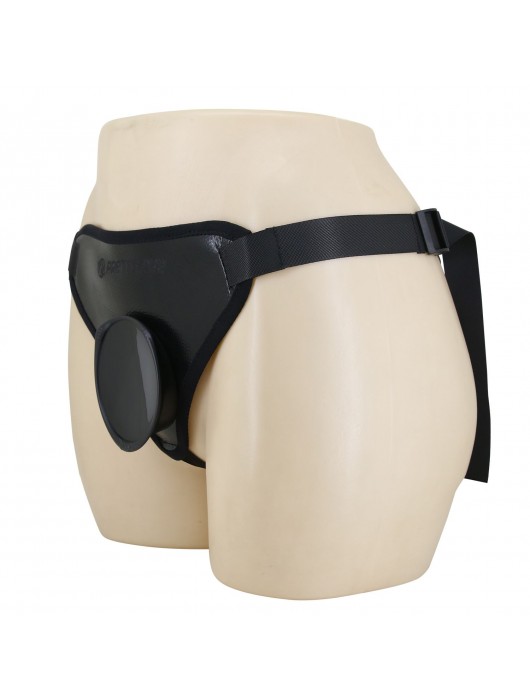 Черные трусики харнесс с платформой Caludio I - Baile - купить с доставкой в Северодвинске