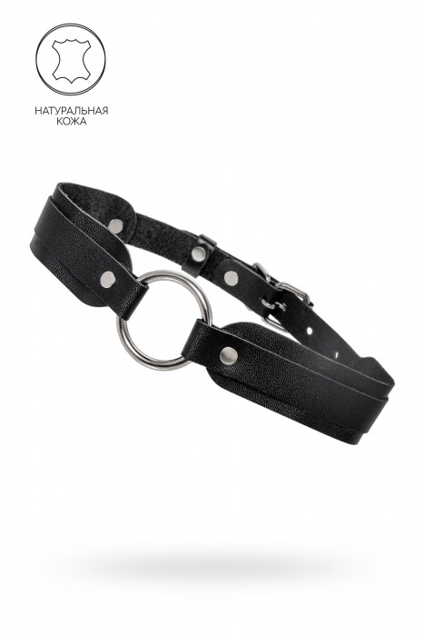 Черный кожаный чокер-ошейник со скруглёнными углами - Pecado - купить с доставкой в Северодвинске