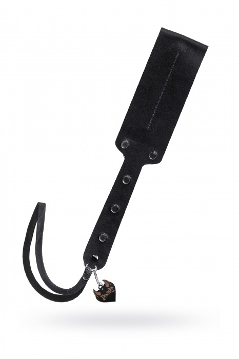 Черный кожаный пэддл - 32 см. - Pecado - купить с доставкой в Северодвинске