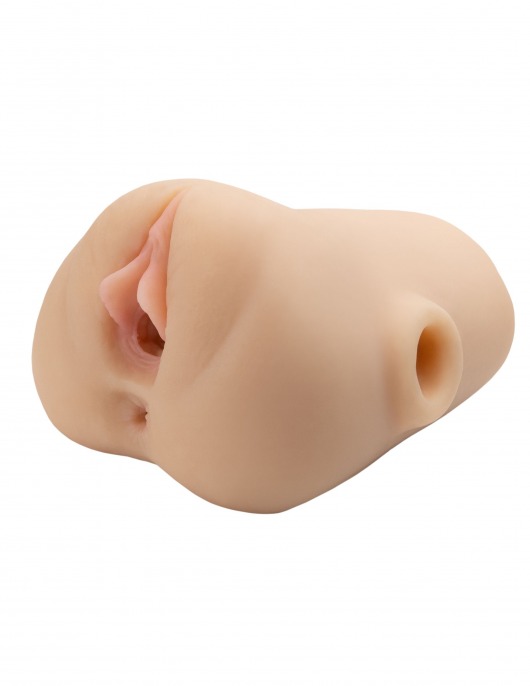 Телесный мастурбатор с вибрацией Double Pounder Vibrating Squeeze Stroker - Pipedream - в Северодвинске купить с доставкой