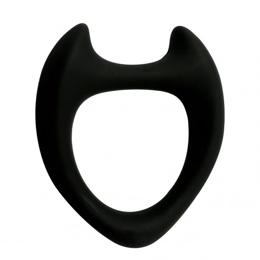 Черное эрекционное кольцо с рожками Wooomy Toro M - Adrien Lastic - в Северодвинске купить с доставкой