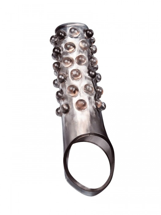 Дымчатая насадка на пенис с выпуклостями - 11 см. - Sex Expert - в Северодвинске купить с доставкой