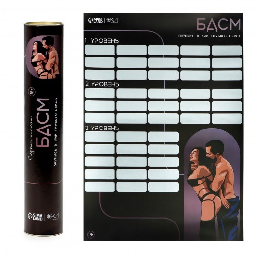 Плакат для двоих со скретч-слоем «БДСМ» - Сима-Ленд - купить с доставкой в Северодвинске