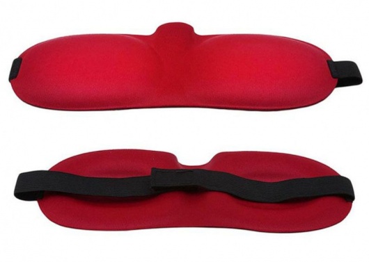 Красная глухая маска на резинке - Sitabella - купить с доставкой в Северодвинске