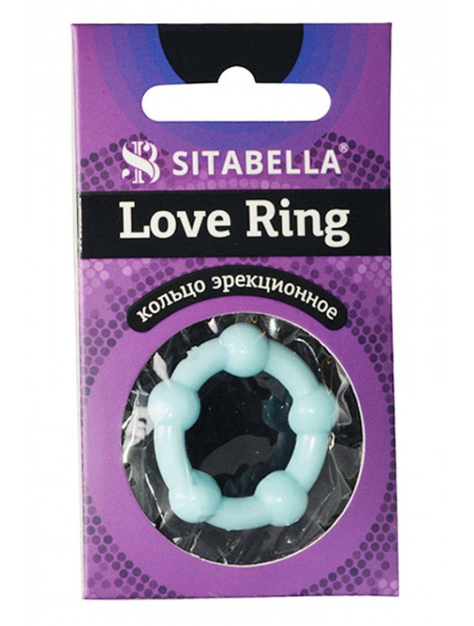 Цветное эрекционное кольцо Love Ring с бусинами - Sitabella - в Северодвинске купить с доставкой